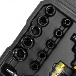 Пневматичен ударен мини  гайковерт с вложки  JCB , 1/2" 1200Nm , JCB- RP9515 KIT